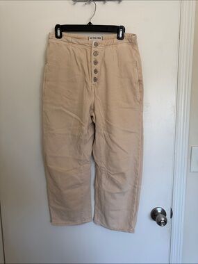 NWOT We The Free Tan Barrel Button-Fly Pants 27